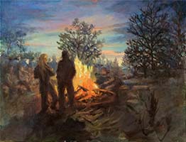 Barnfire - Oil on Canvas 2016